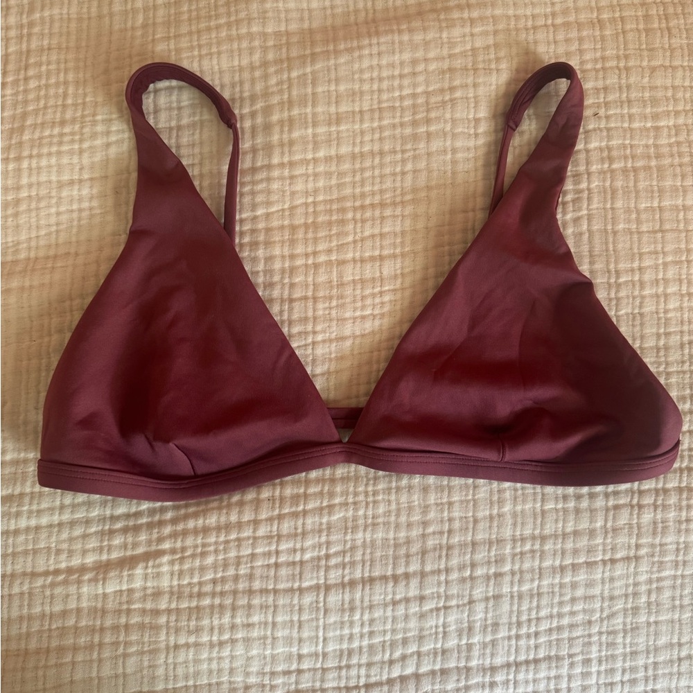 Left on Fridays heat wave top size L in “desert plum”
